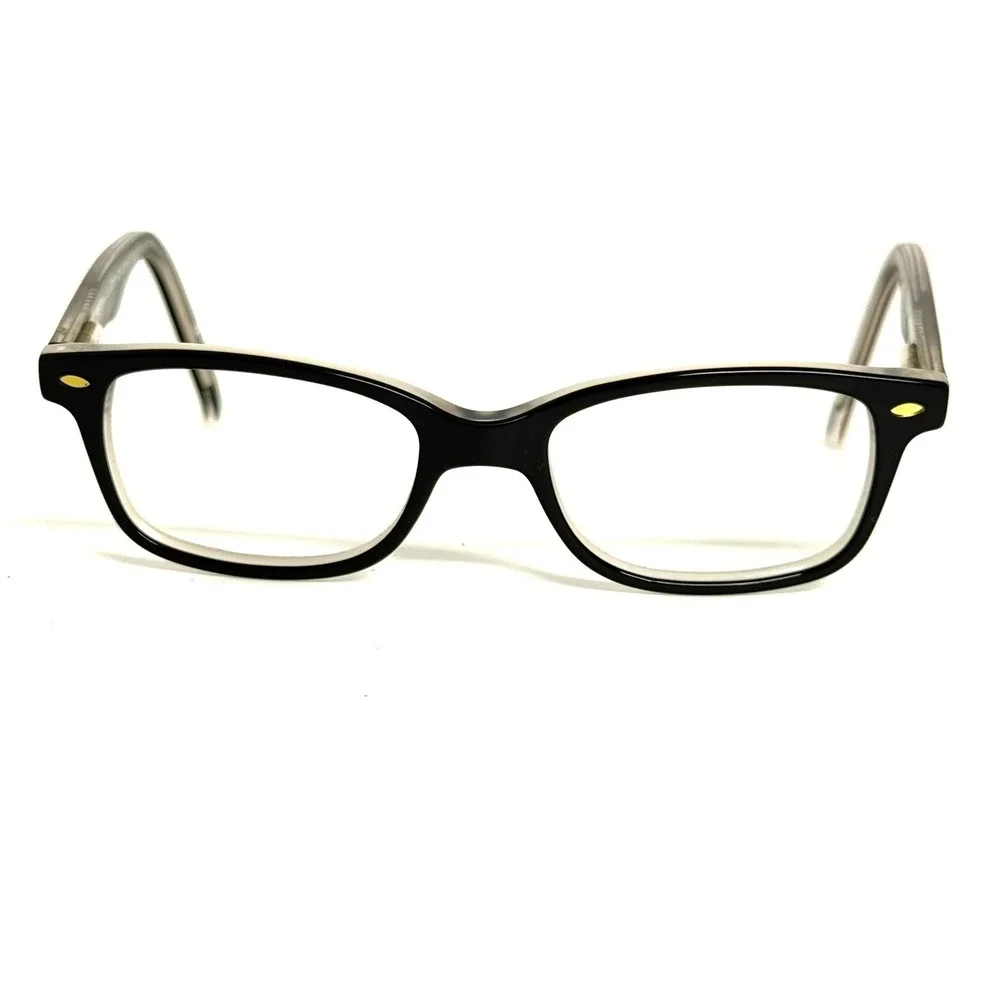 Ocean Pacific OP Eyeglasses H6577 Black Clear Ombre Rectangular Frames 45-16-130